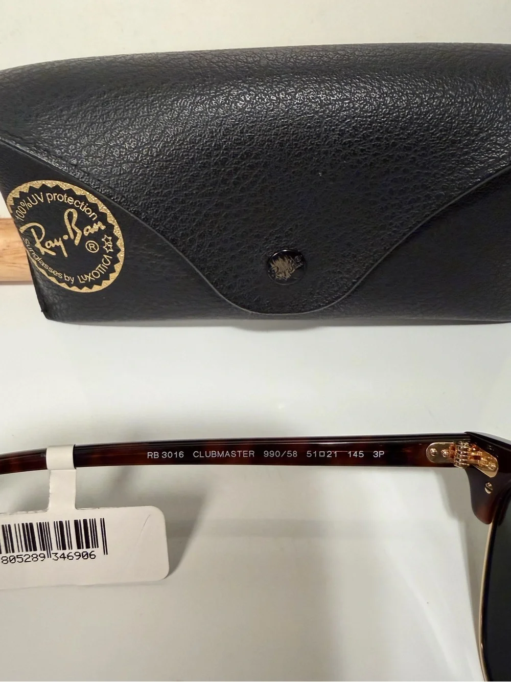Ray-Ban Polarized Classic Clubmaster Sunglasses, 51mm NWT